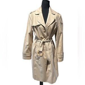 Kenneth Cole Reaction Beige Trench Coat Size L